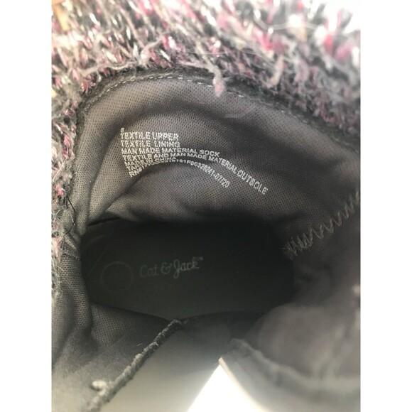 Cat & Jack Girls' Size 8 T -Walda Riding Boots Gray Faux Suede Side Zip - Picture 3 of 4